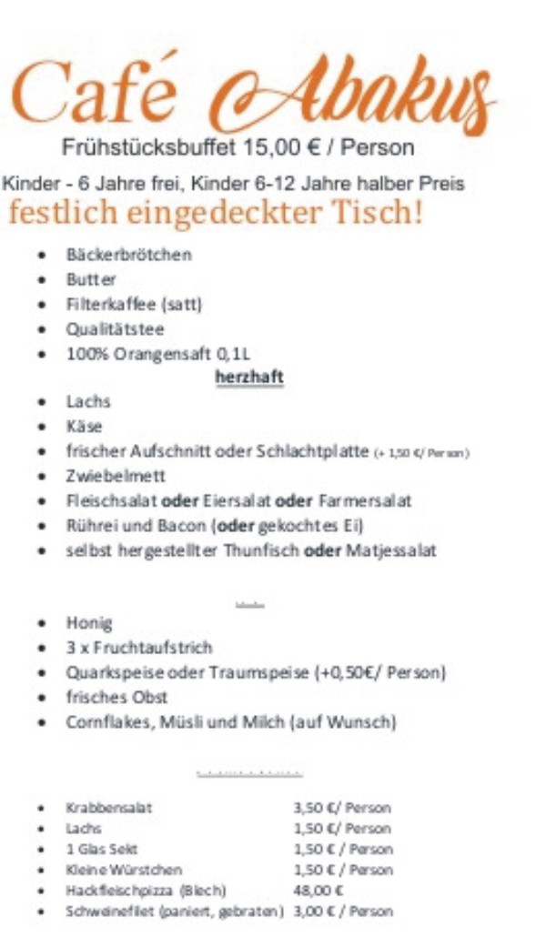 Frühstücksbuffet